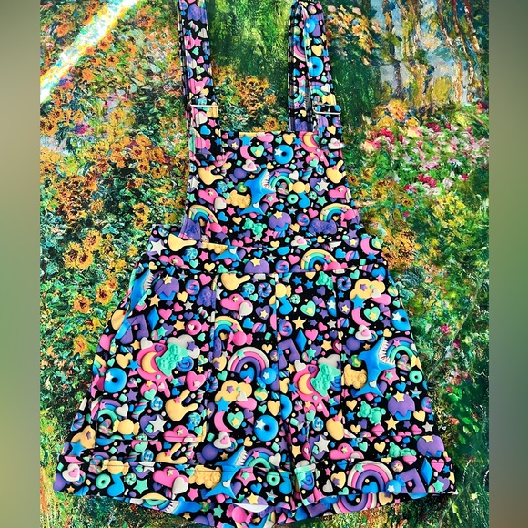 Blackmilk Space Gummies Short Overalls - Size Small - Super Rare! - Picture 6 of 6